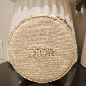 Shimmering Gold Circular Mirrored Vanity Box. New!